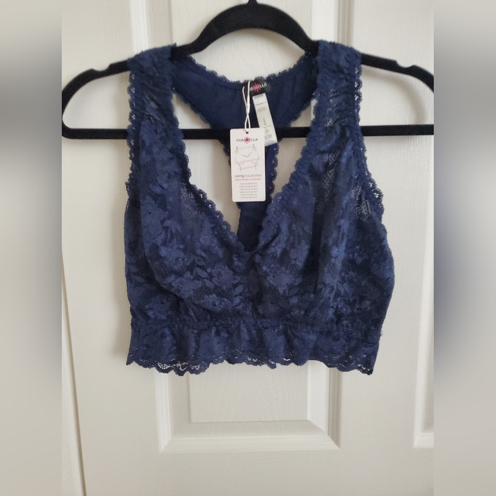 Cosabella Blue Lace Racerback Bra